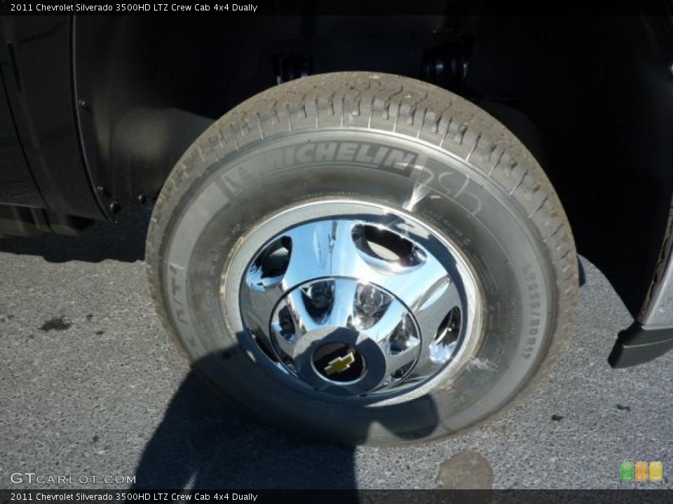 2011 Chevrolet Silverado 3500HD LTZ Crew Cab 4x4 Dually Wheel and Tire Photo #37969576