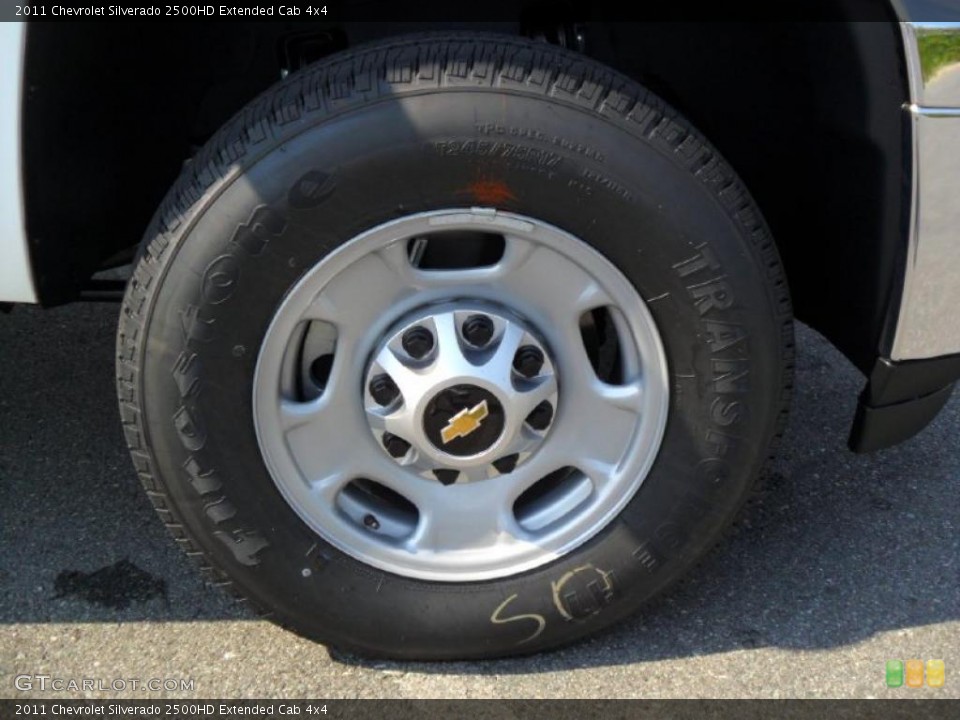 2011 Chevrolet Silverado 2500HD Extended Cab 4x4 Wheel and Tire Photo #37971712