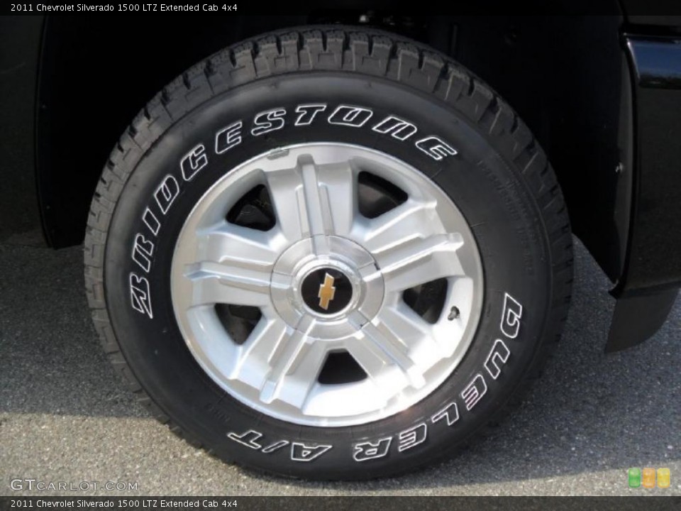 2011 Chevrolet Silverado 1500 LTZ Extended Cab 4x4 Wheel and Tire Photo #37972124