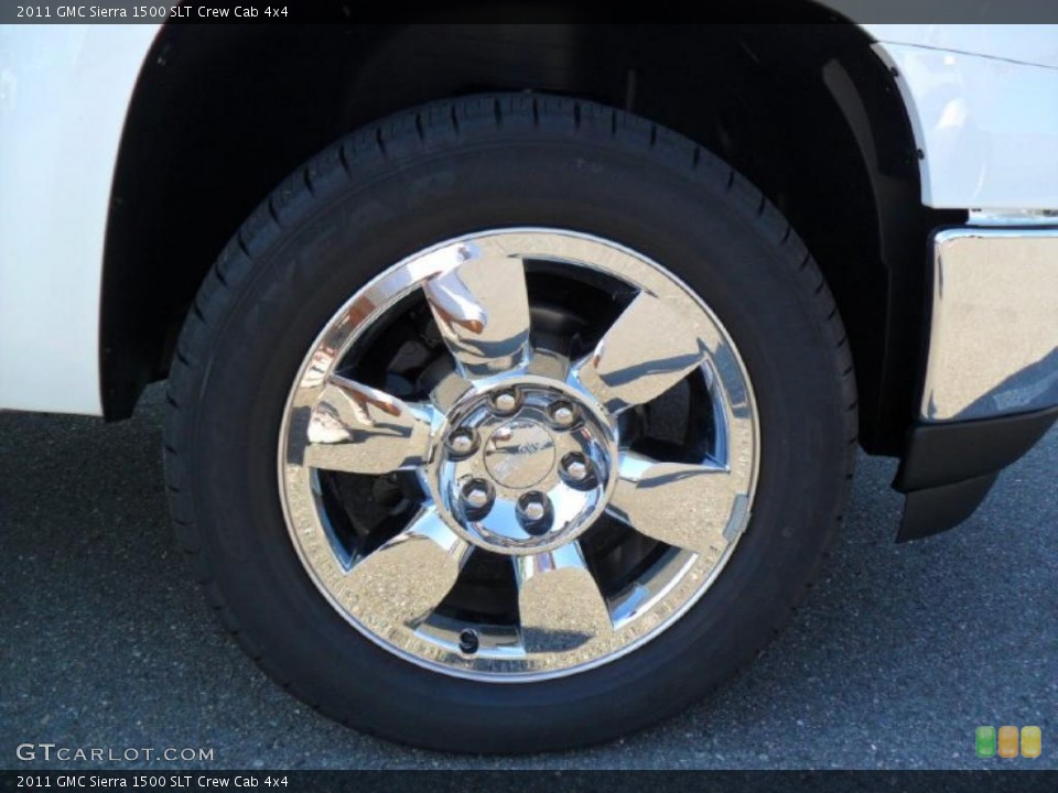 2011 GMC Sierra 1500 SLT Crew Cab 4x4 Wheel and Tire Photo #37972608