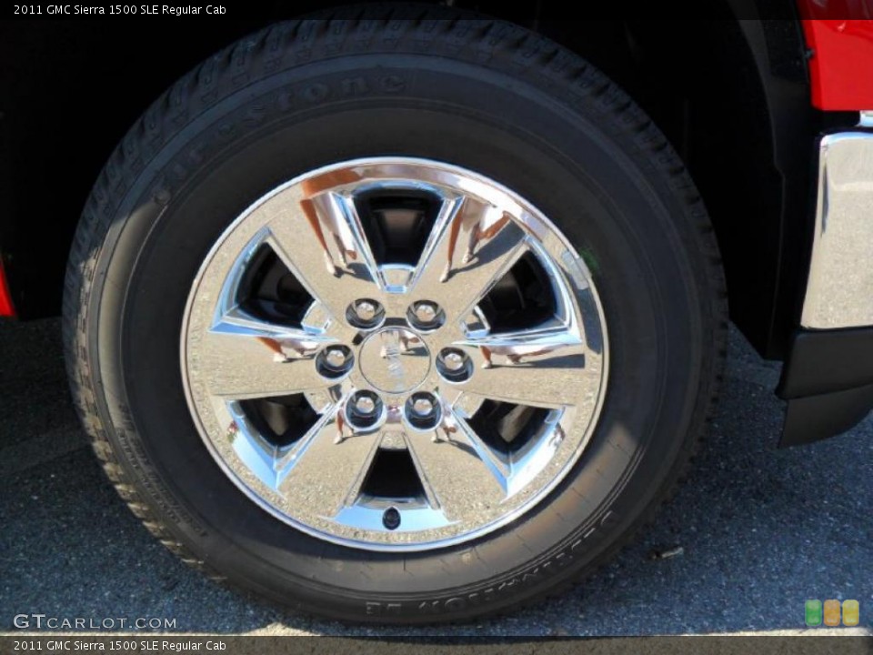 2011 GMC Sierra 1500 SLE Regular Cab Wheel and Tire Photo #37973384