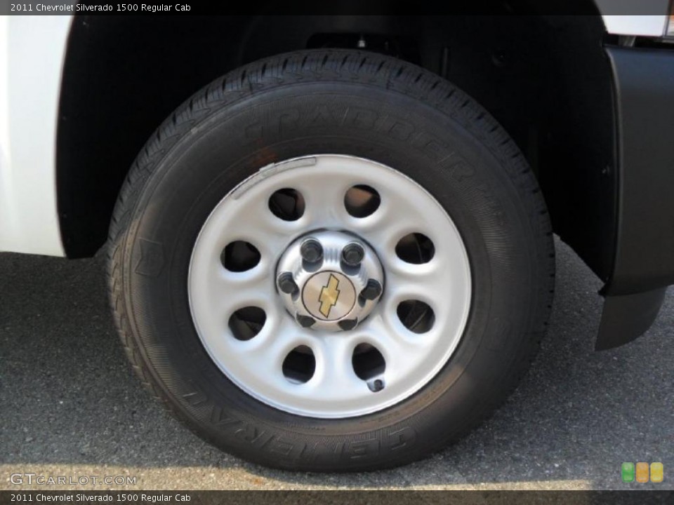 2011 Chevrolet Silverado 1500 Regular Cab Wheel and Tire Photo #37974600