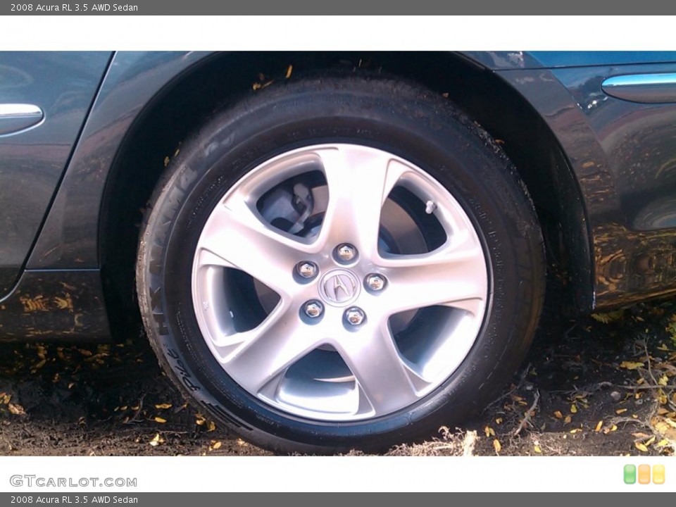 2008 Acura RL 3.5 AWD Sedan Wheel and Tire Photo #37975432