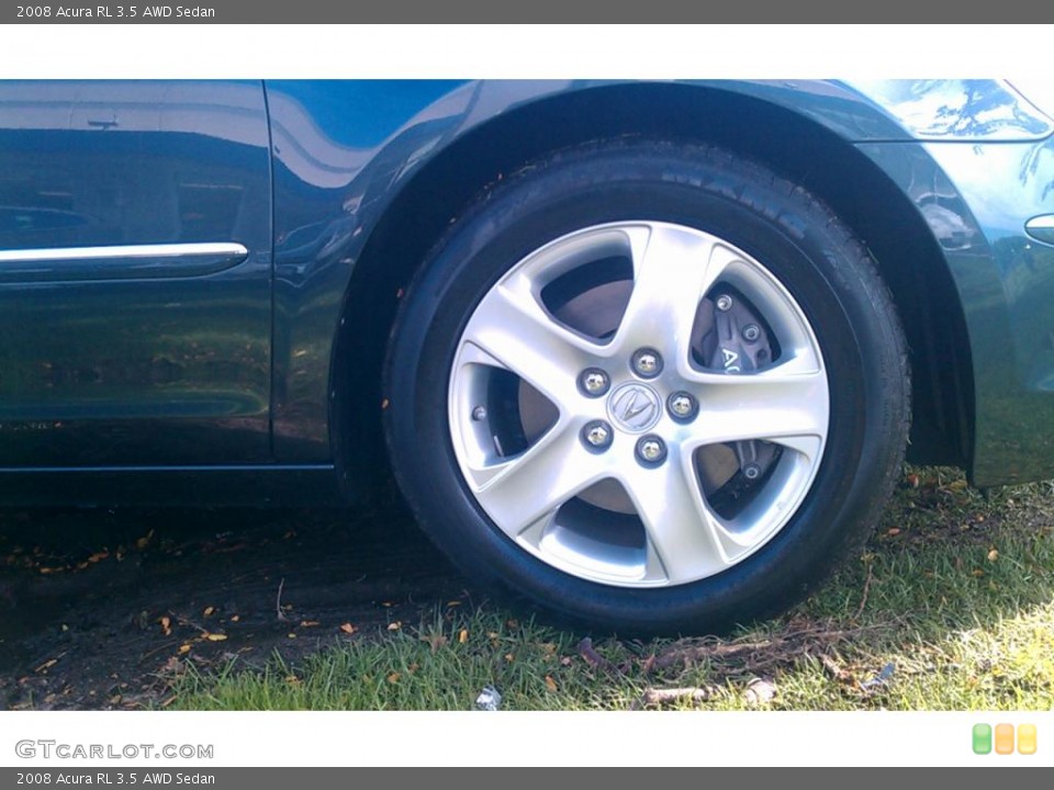 2008 Acura RL 3.5 AWD Sedan Wheel and Tire Photo #37975484