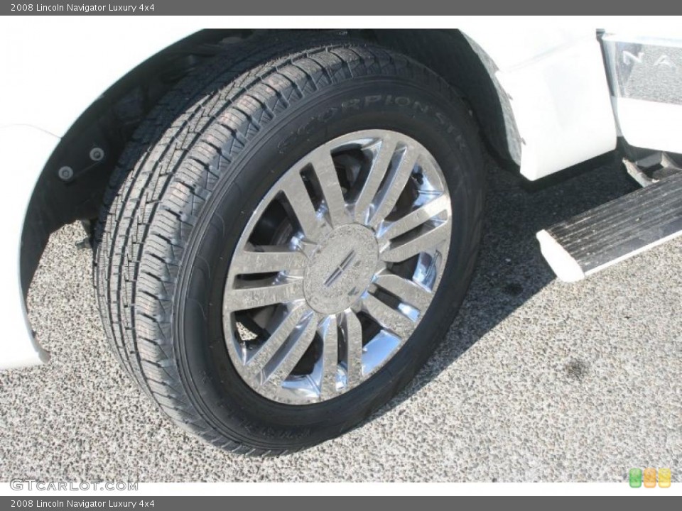 2008 Lincoln Navigator Luxury 4x4 Wheel and Tire Photo #37976684