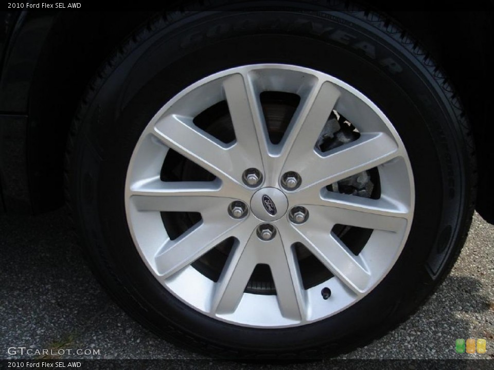 2010 Ford Flex SEL AWD Wheel and Tire Photo #37979532