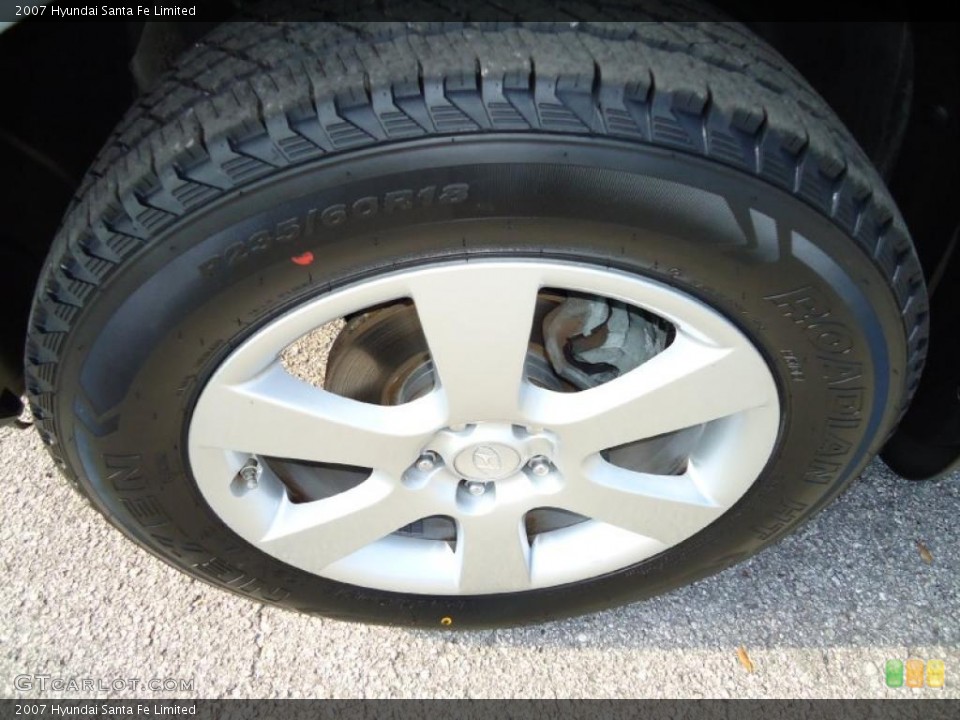 2007 Hyundai Santa Fe Limited Wheel and Tire Photo #37981484