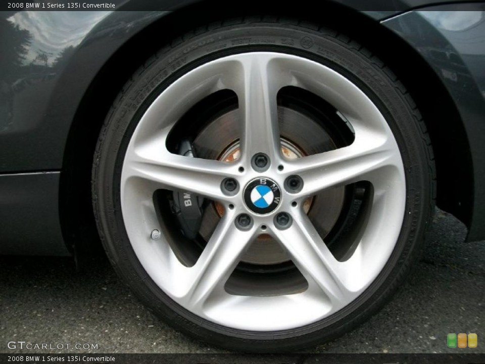 2008 BMW 1 Series 135i Convertible Wheel and Tire Photo #37988045