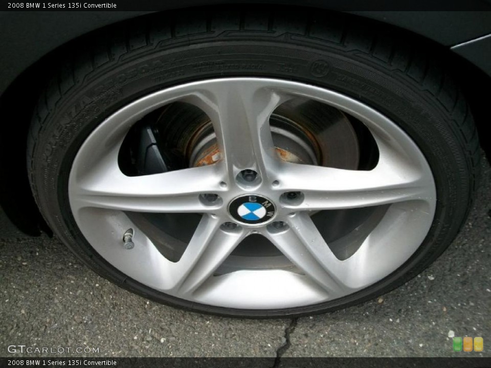 2008 BMW 1 Series 135i Convertible Wheel and Tire Photo #37988061