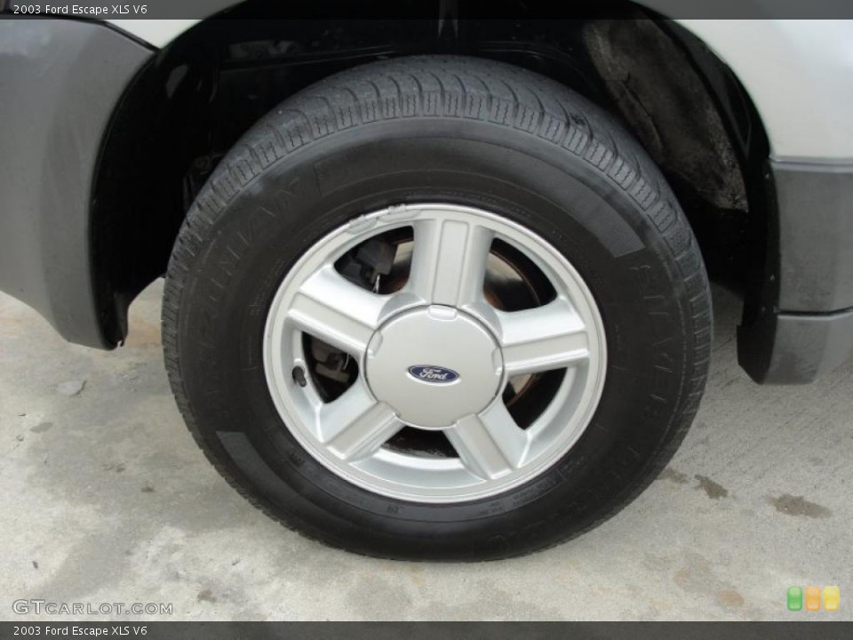 2003 Ford Escape XLS V6 Wheel and Tire Photo #37989265