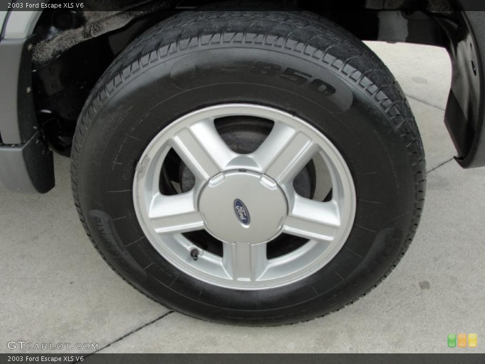 2003 Ford Escape XLS V6 Wheel and Tire Photo #37989285