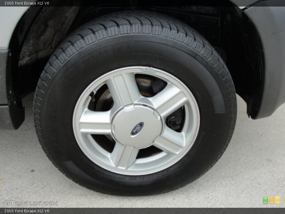 2003 Ford Escape XLS V6 Wheel and Tire Photo #37989317