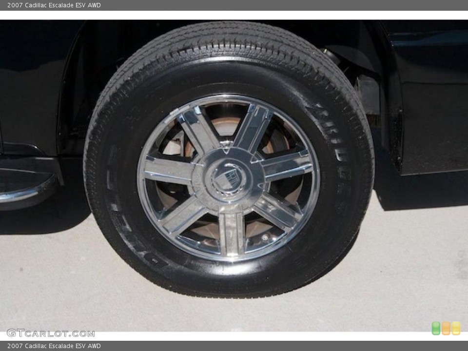 2007 Cadillac Escalade ESV AWD Wheel and Tire Photo #37992949