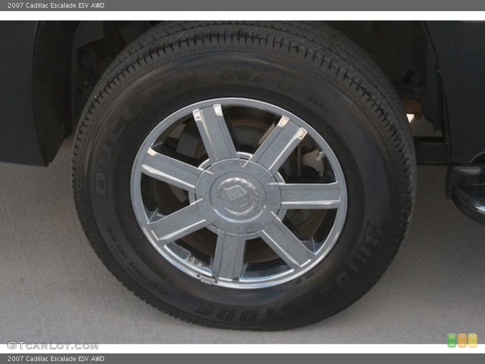 2007 Cadillac Escalade ESV AWD Wheel and Tire Photo #37992969