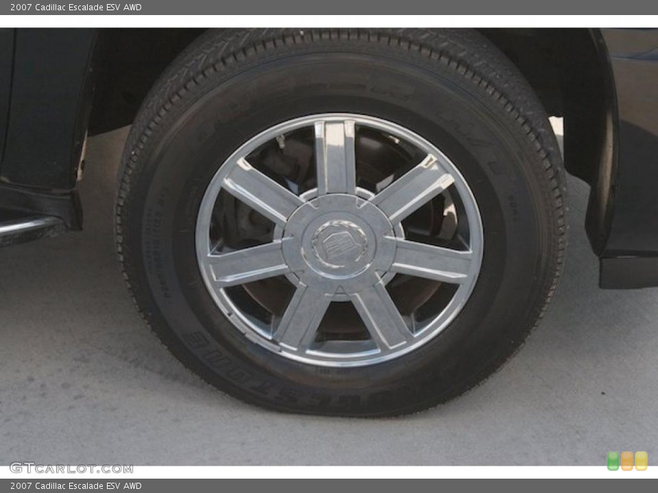 2007 Cadillac Escalade ESV AWD Wheel and Tire Photo #37992981
