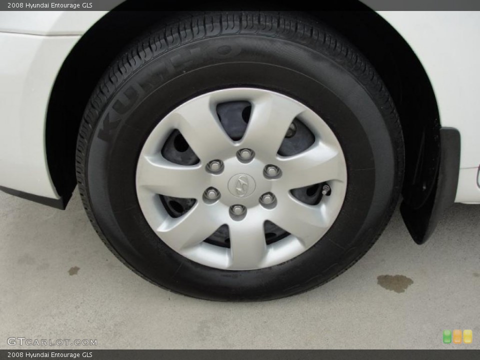 2008 Hyundai Entourage GLS Wheel and Tire Photo #37994469