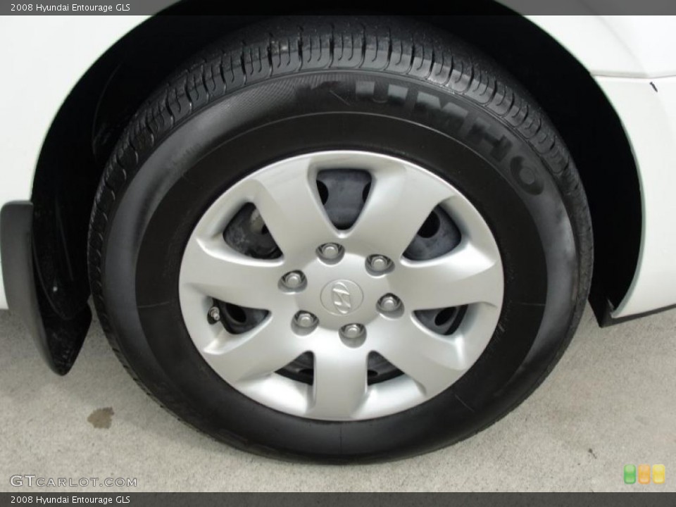 2008 Hyundai Entourage GLS Wheel and Tire Photo #37994513