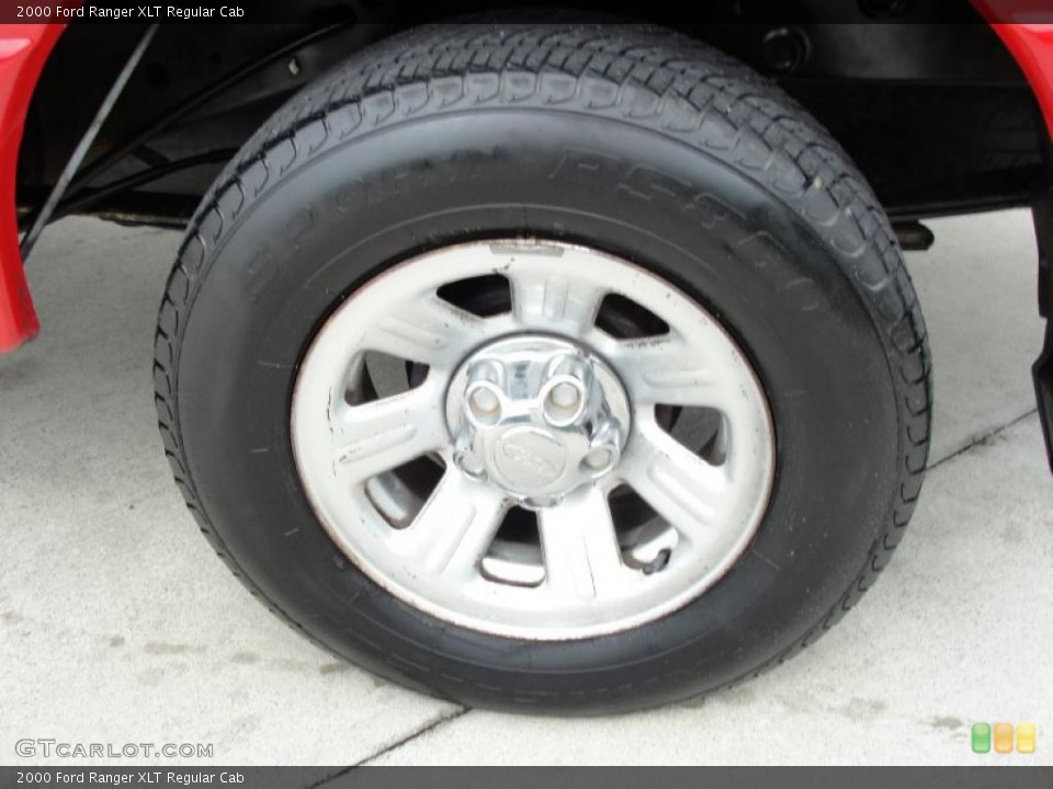 2000 Ford Ranger XLT Regular Cab Wheel and Tire Photo #37995865
