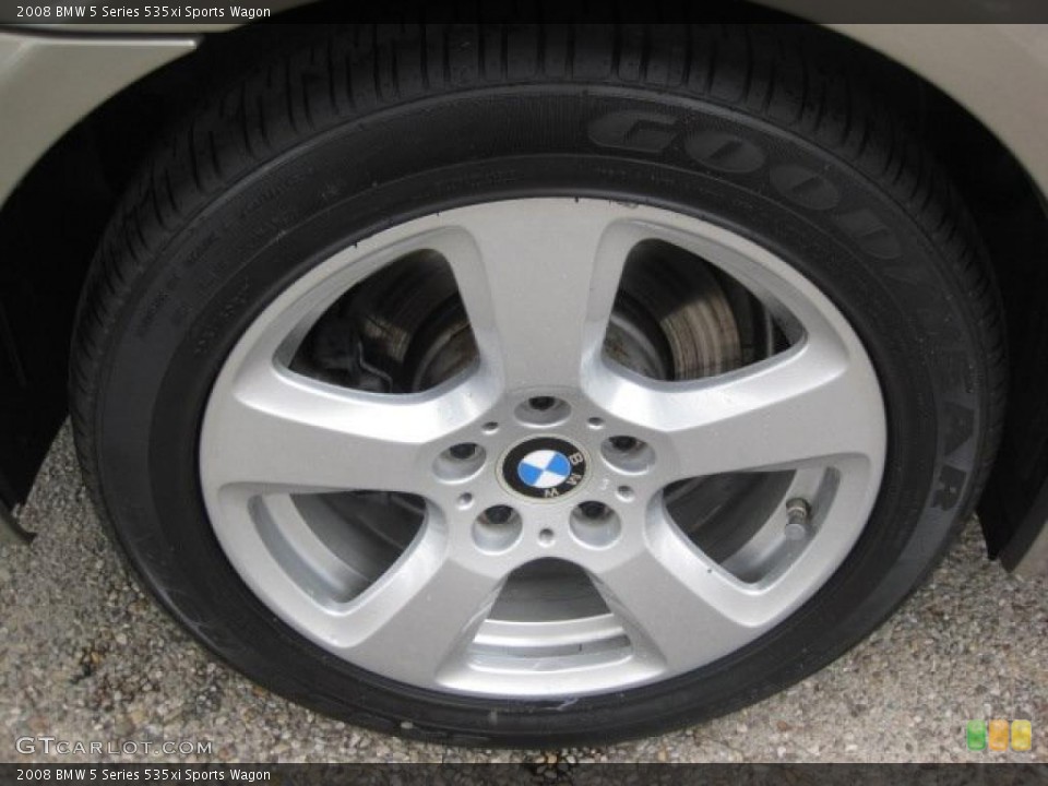 2008 BMW 5 Series 535xi Sports Wagon Wheel and Tire Photo #37996661