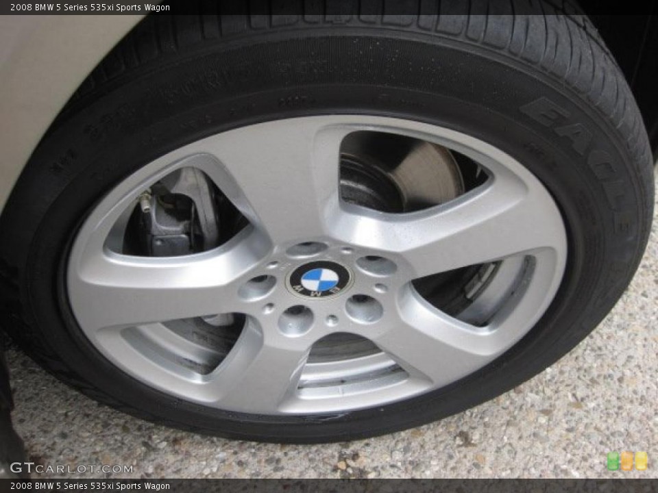 2008 BMW 5 Series 535xi Sports Wagon Wheel and Tire Photo #37996689