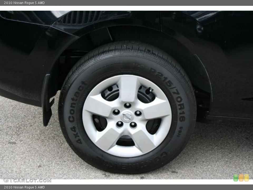 2010 Nissan Rogue S AWD Wheel and Tire Photo #38004022