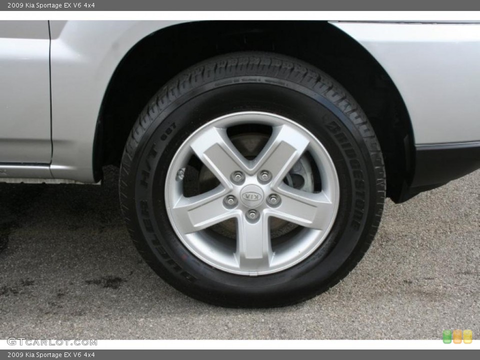 2009 Kia Sportage EX V6 4x4 Wheel and Tire Photo #38005162