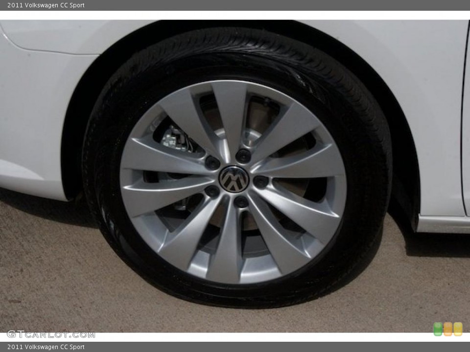 2011 Volkswagen CC Sport Wheel and Tire Photo #38008553