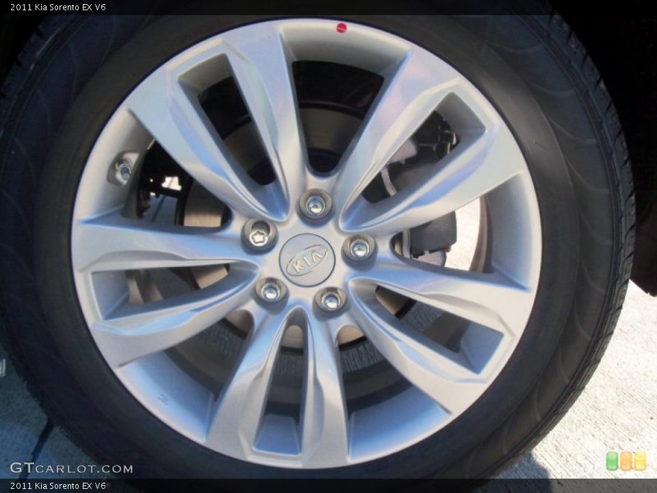 2011 Kia Sorento EX V6 Wheel and Tire Photo #38027226