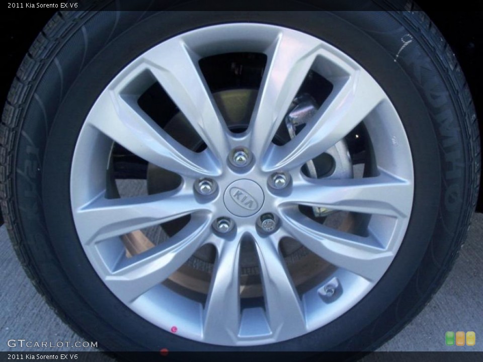 2011 Kia Sorento EX V6 Wheel and Tire Photo #38027238