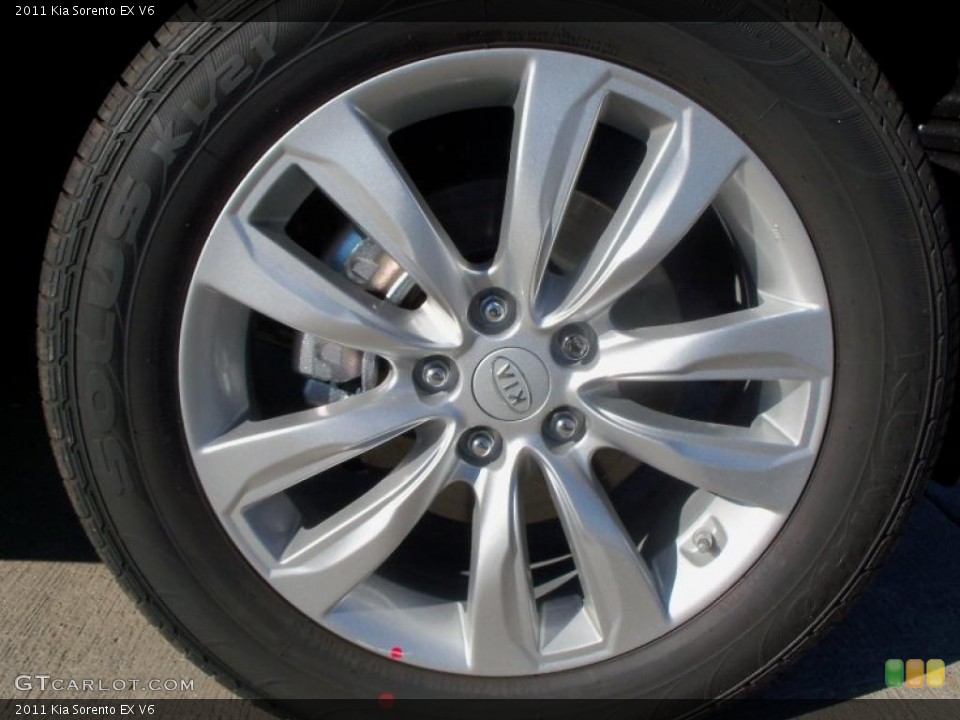 2011 Kia Sorento EX V6 Wheel and Tire Photo #38027250