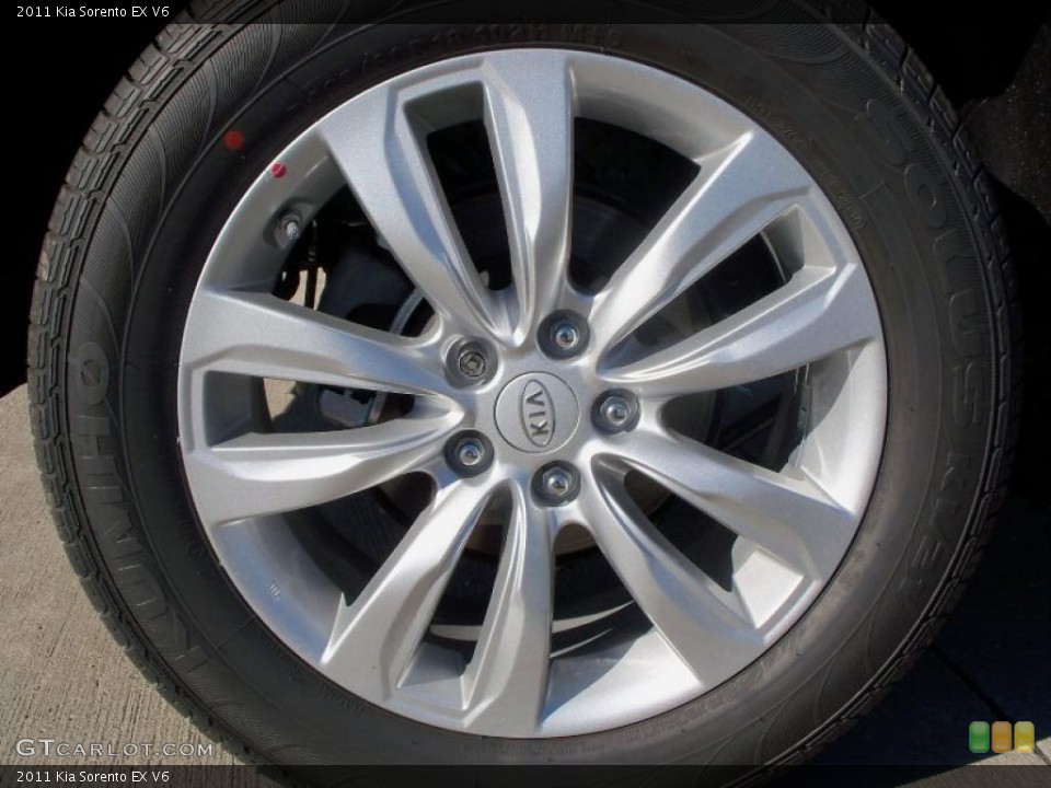 2011 Kia Sorento EX V6 Wheel and Tire Photo #38027266
