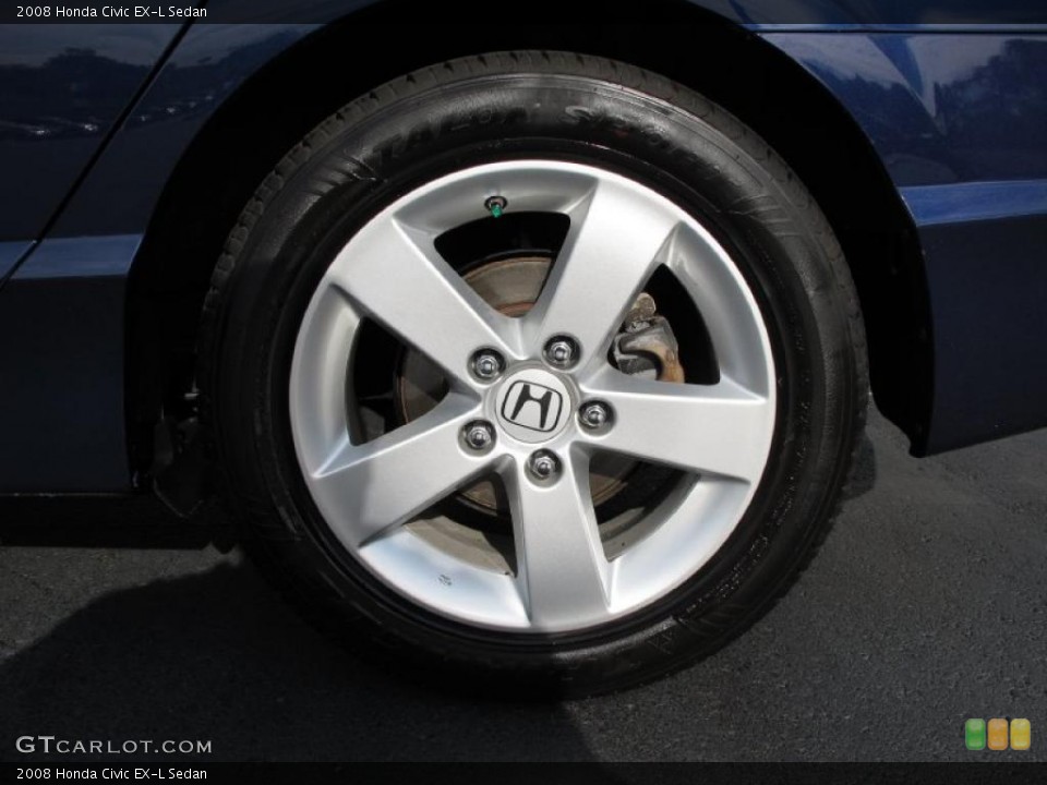 2008 Honda Civic EX-L Sedan Wheel and Tire Photo #38029614