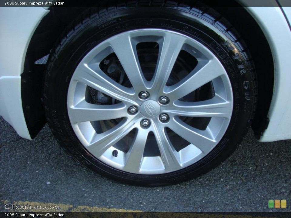 2008 Subaru Impreza WRX Sedan Wheel and Tire Photo #38032078