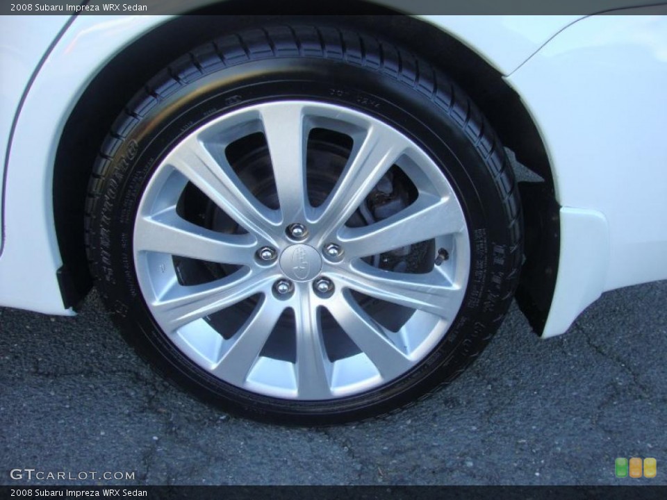 2008 Subaru Impreza WRX Sedan Wheel and Tire Photo #38032094