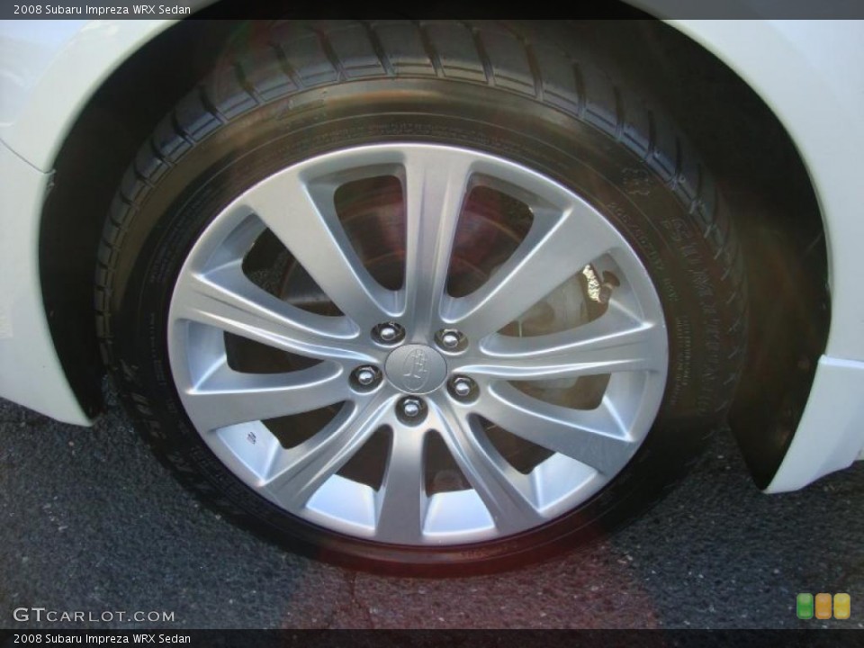 2008 Subaru Impreza WRX Sedan Wheel and Tire Photo #38032107