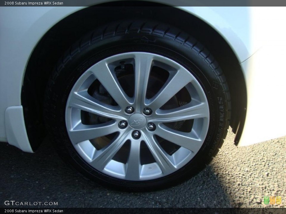 2008 Subaru Impreza WRX Sedan Wheel and Tire Photo #38032128