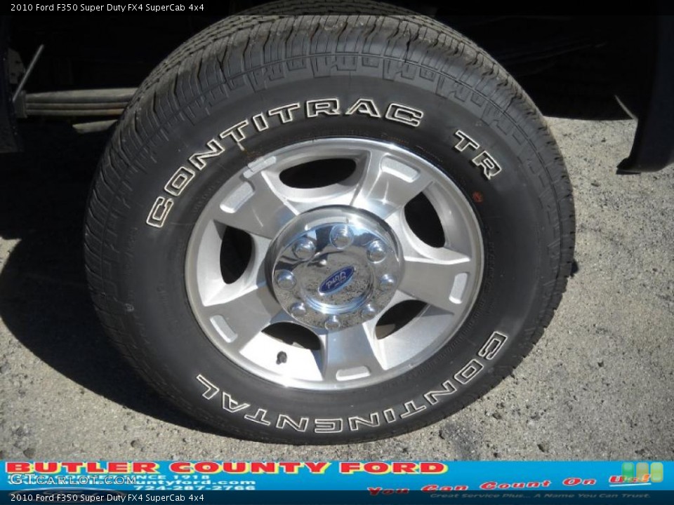 2010 Ford F350 Super Duty FX4 SuperCab 4x4 Wheel and Tire Photo #38032676