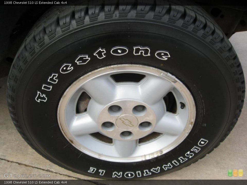 1998 Chevrolet S10 LS Extended Cab 4x4 Wheel and Tire Photo #38041858