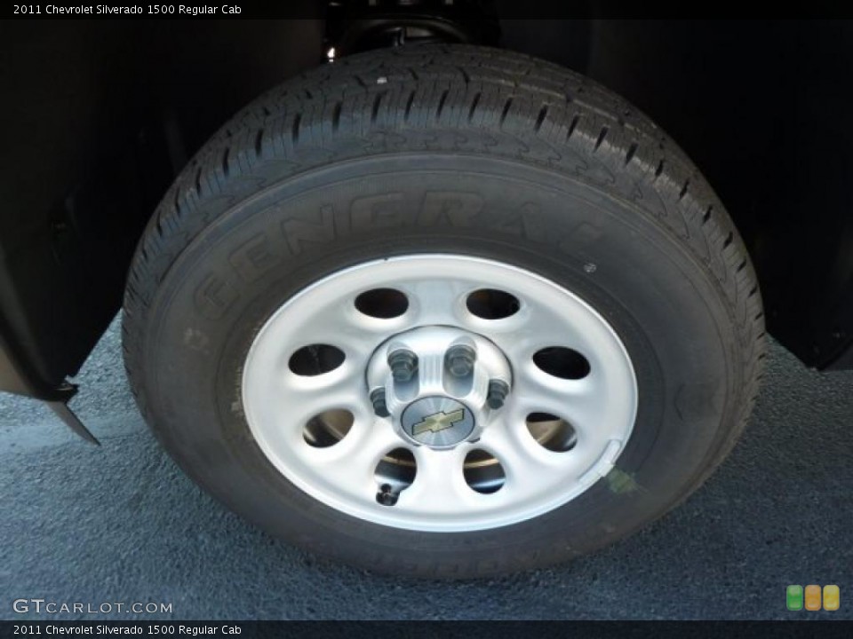 2011 Chevrolet Silverado 1500 Regular Cab Wheel and Tire Photo #38049709