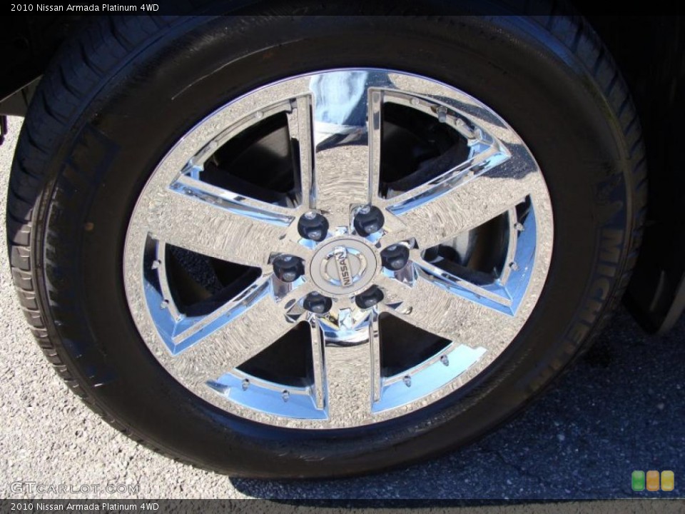 2010 Nissan Armada Platinum 4WD Wheel and Tire Photo #38051770