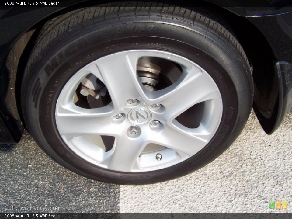 2008 Acura RL 3.5 AWD Sedan Wheel and Tire Photo #38051782