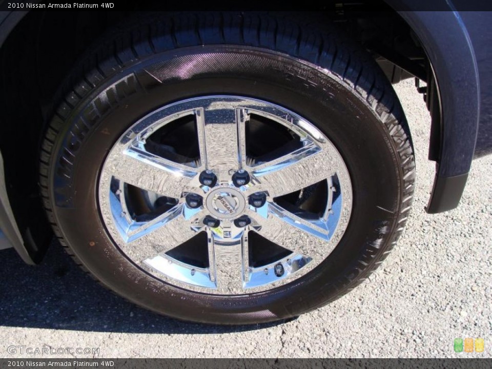2010 Nissan Armada Platinum 4WD Wheel and Tire Photo #38051802