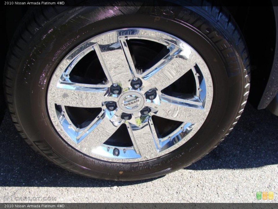 2010 Nissan Armada Platinum 4WD Wheel and Tire Photo #38051818