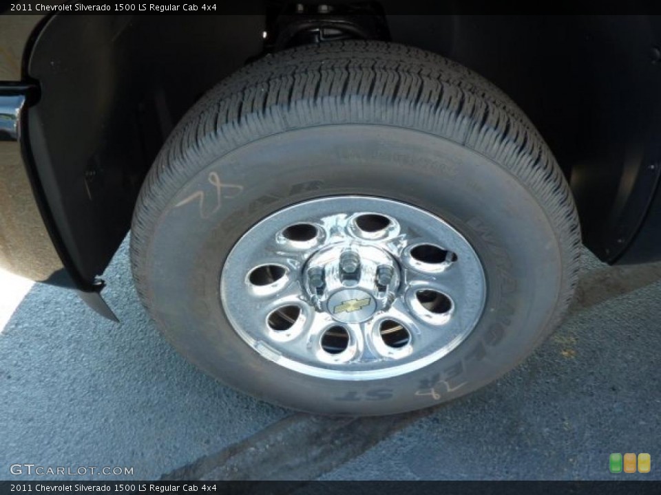 2011 Chevrolet Silverado 1500 LS Regular Cab 4x4 Wheel and Tire Photo #38056550