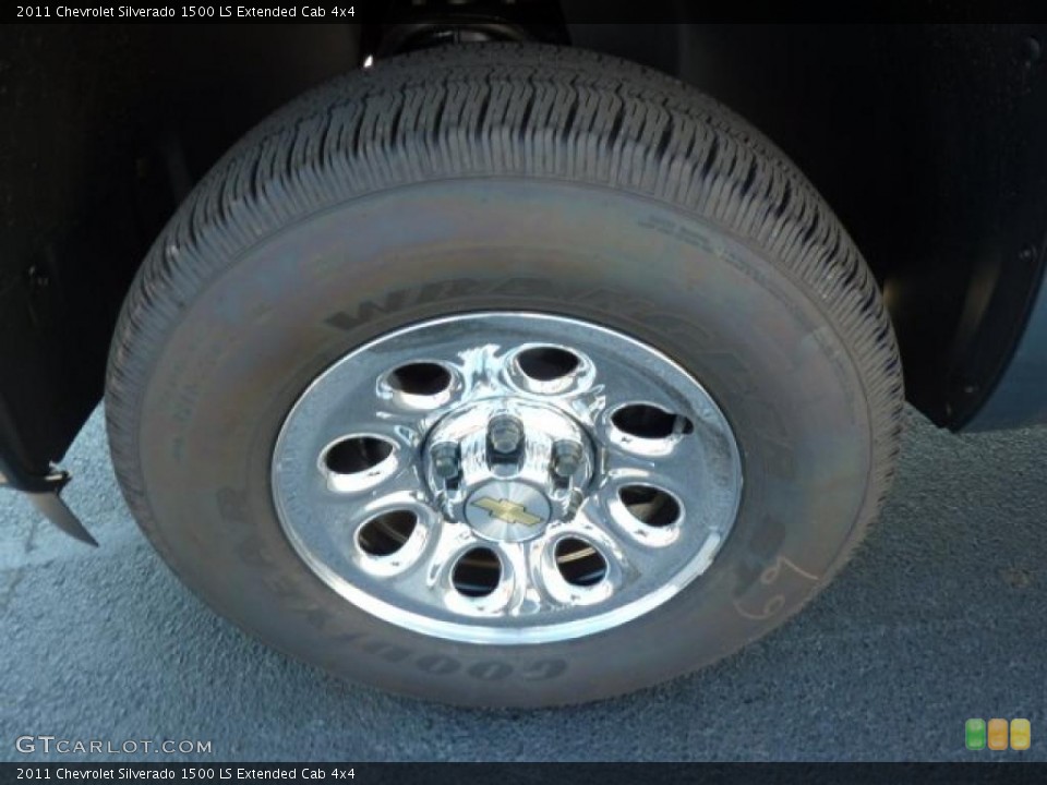 2011 Chevrolet Silverado 1500 LS Extended Cab 4x4 Wheel and Tire Photo #38057210