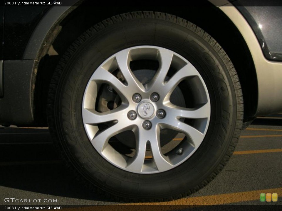 2008 Hyundai Veracruz GLS AWD Wheel and Tire Photo #38057682