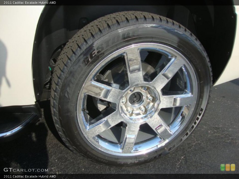 2011 Cadillac Escalade Hybrid AWD Wheel and Tire Photo #38059169