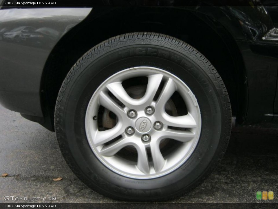 2007 Kia Sportage LX V6 4WD Wheel and Tire Photo #38066045