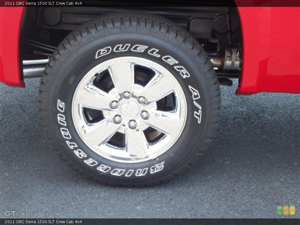 2011 GMC Sierra 1500 SLT Crew Cab 4x4 Wheel and Tire Photo #38073363