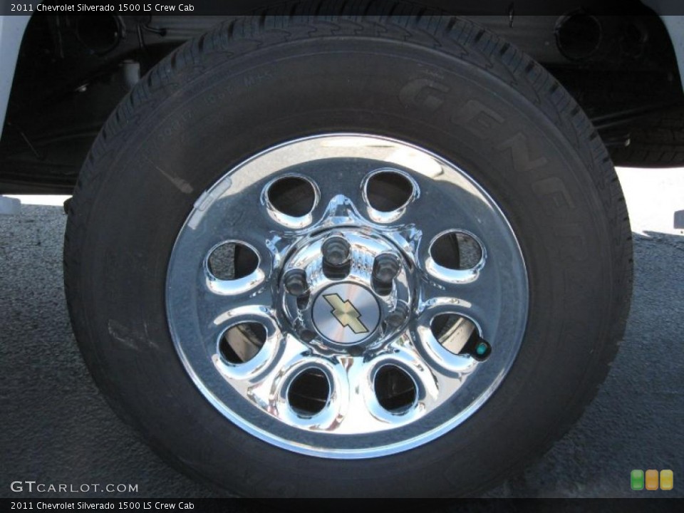 2011 Chevrolet Silverado 1500 LS Crew Cab Wheel and Tire Photo #38086999